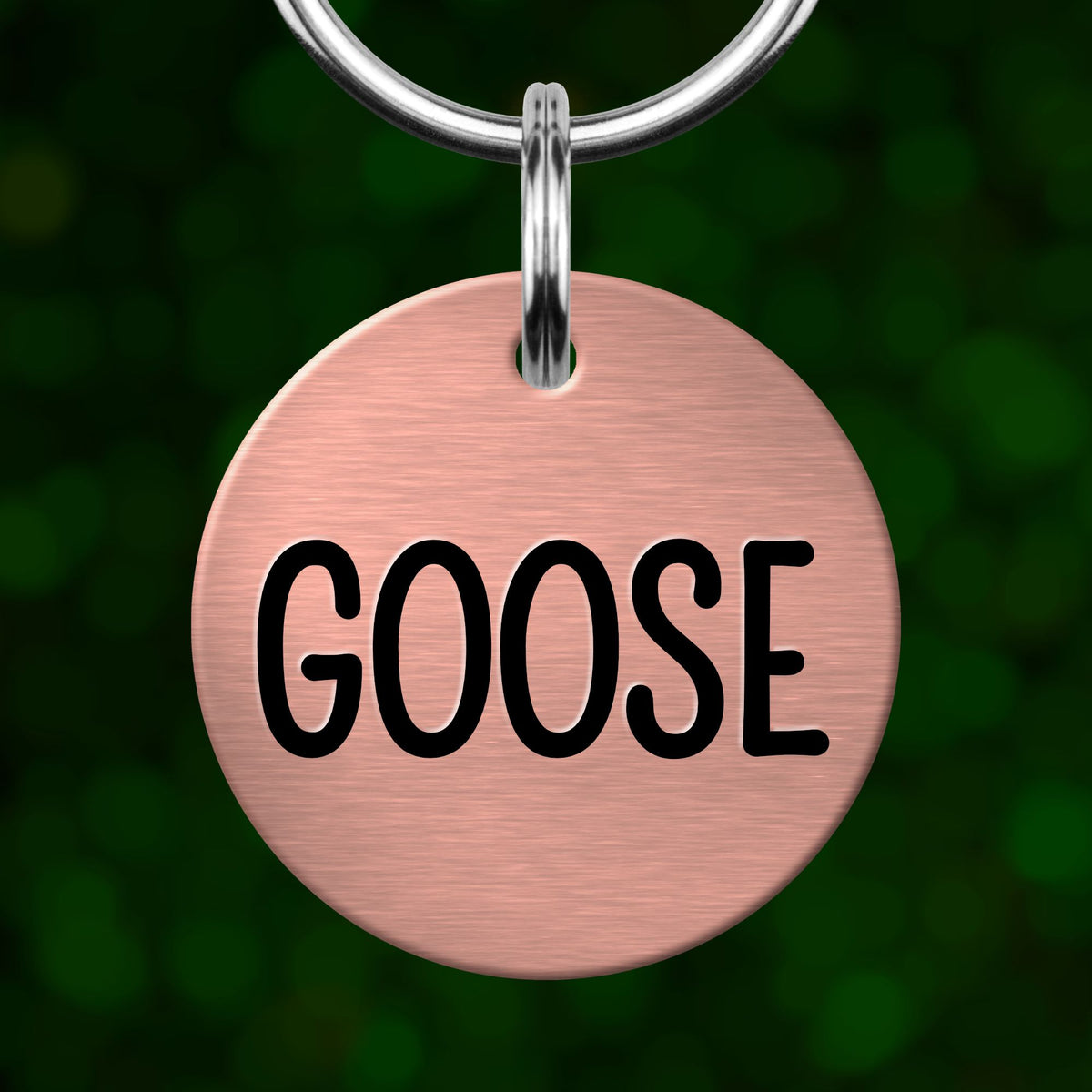 Bold Name Dog Tag