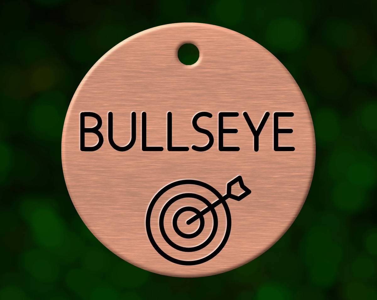 Bullseye Dog Tag