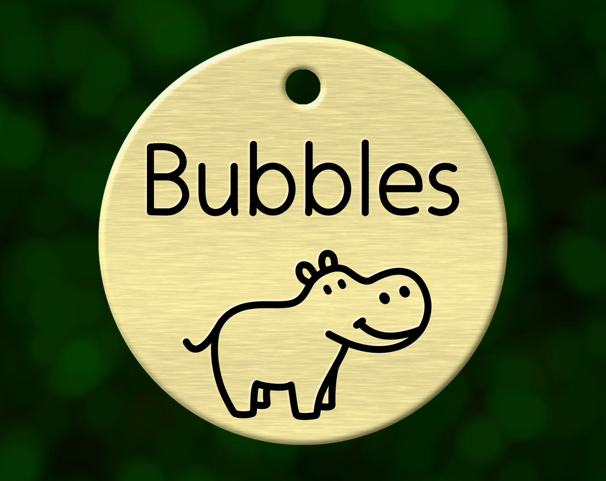 Hippo Dog Tag