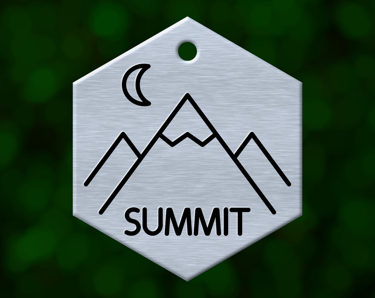 Mountain Summit Dog Tag