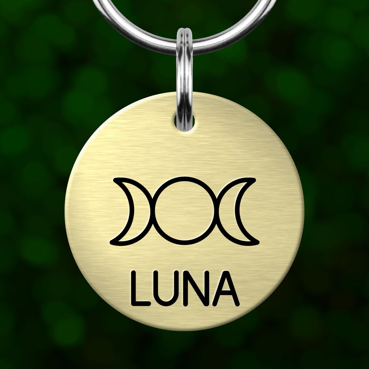 Triple Moon Dog Tag