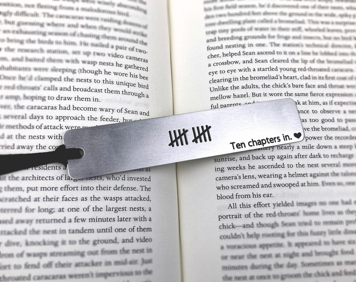 10th Anniversary Aluminum Bookmark