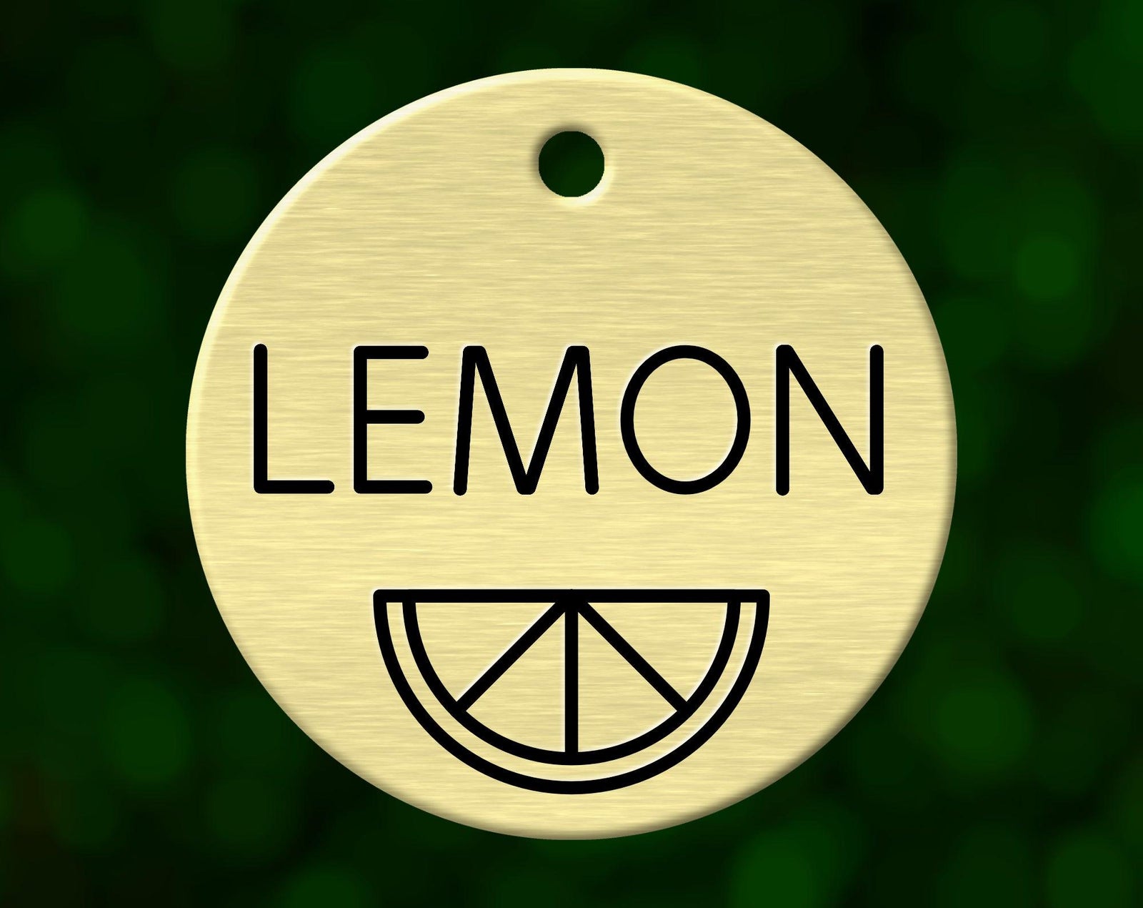 Lemon dog tag
