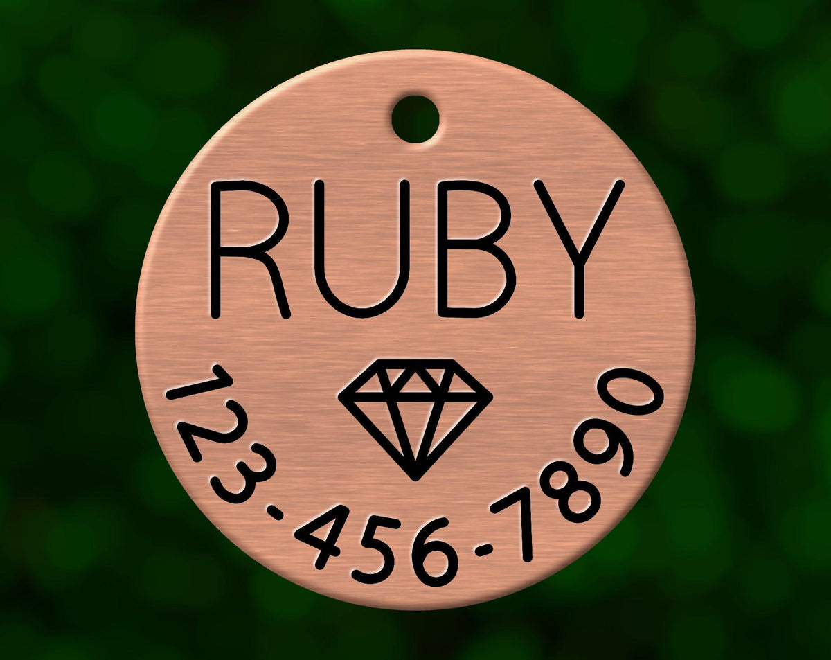 Ruby Dog Tag