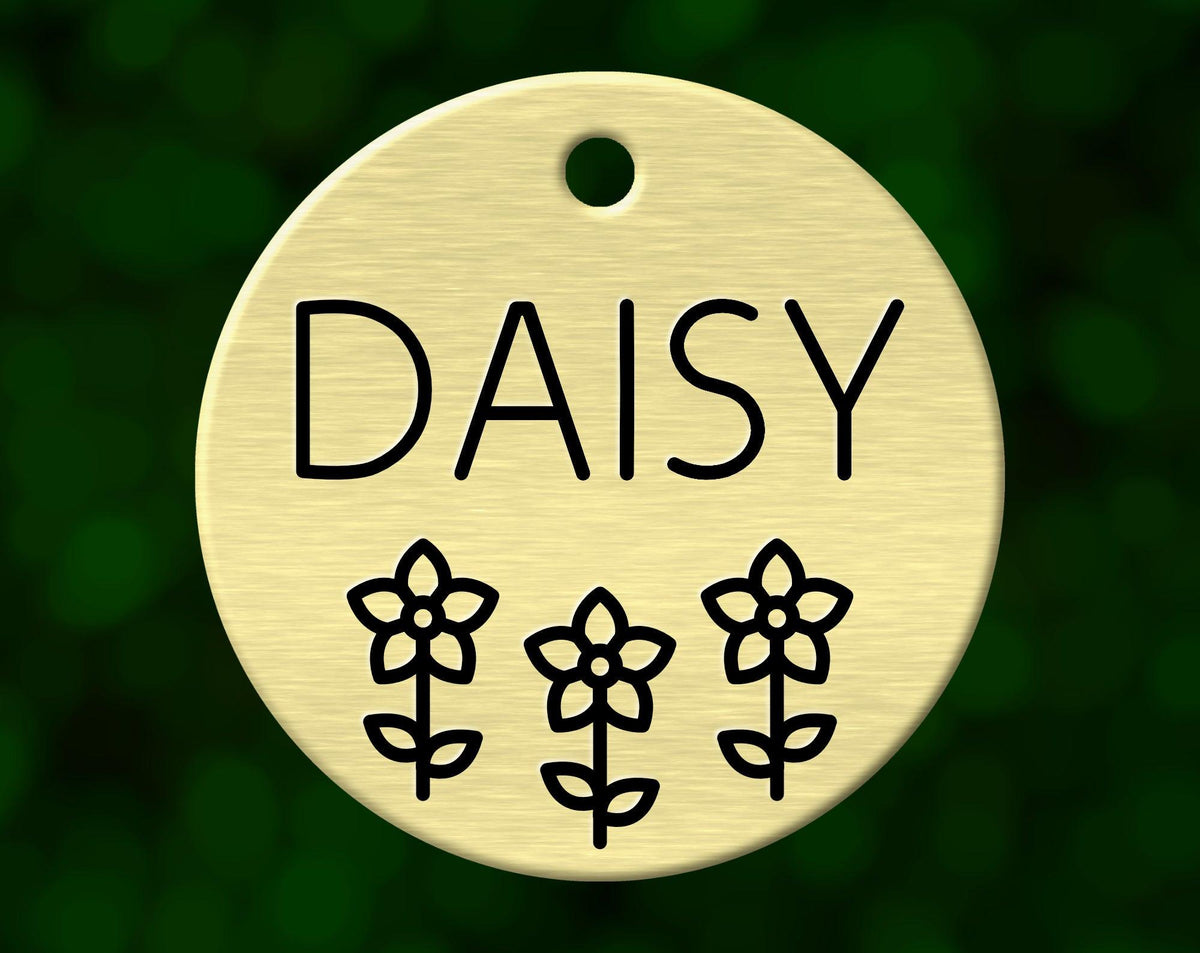 Daisy Garden Dog Tag