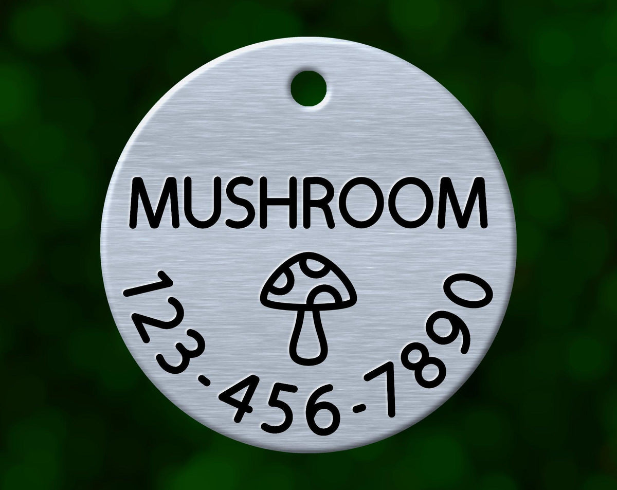 Mushroom Dog Tag