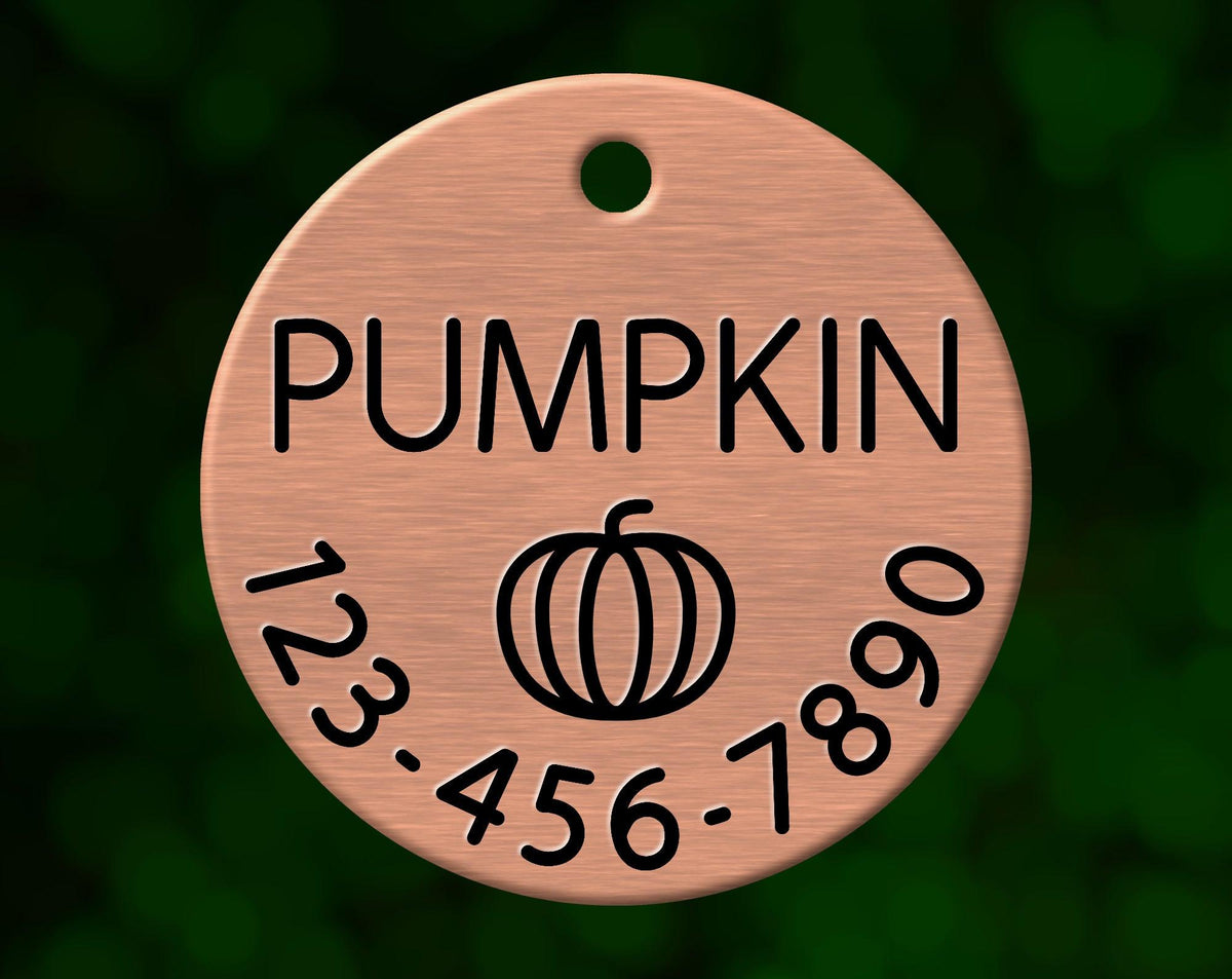 Pumpkin Dog Tag