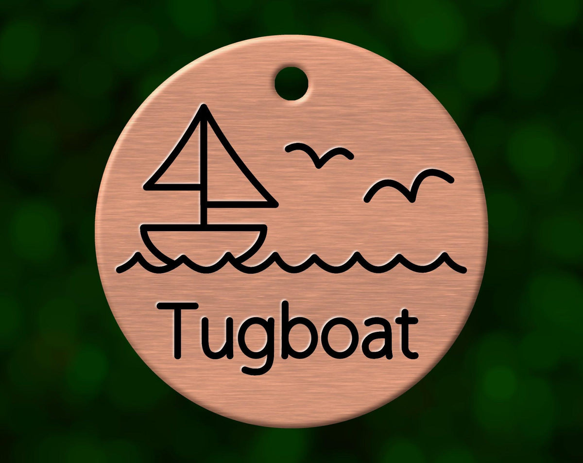 Sailboat Dog Tag