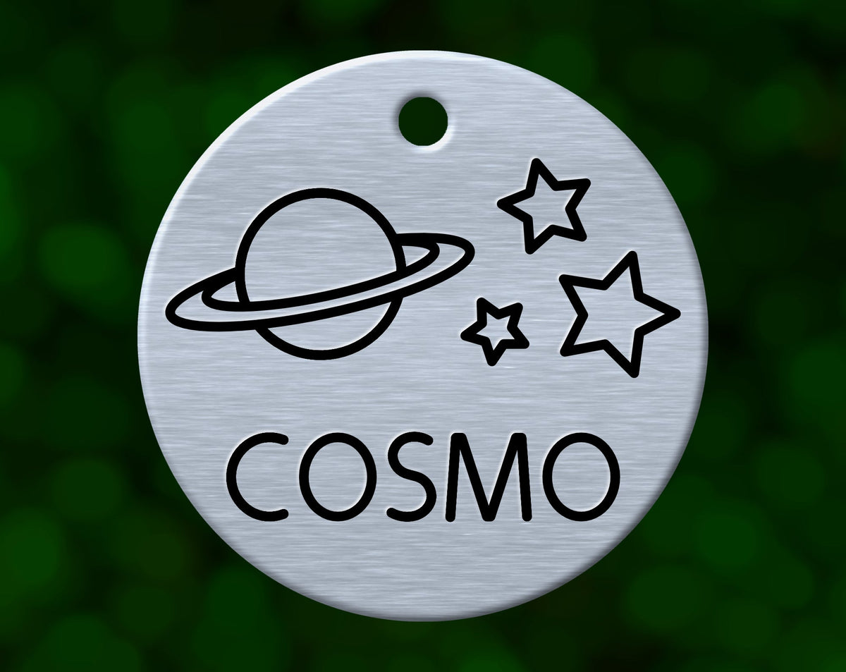 Outer Space Dog Tag